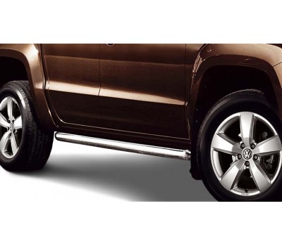 Пороги с нержавеющей стали для Amarok Пороги с нержавеющей стали для Amarok